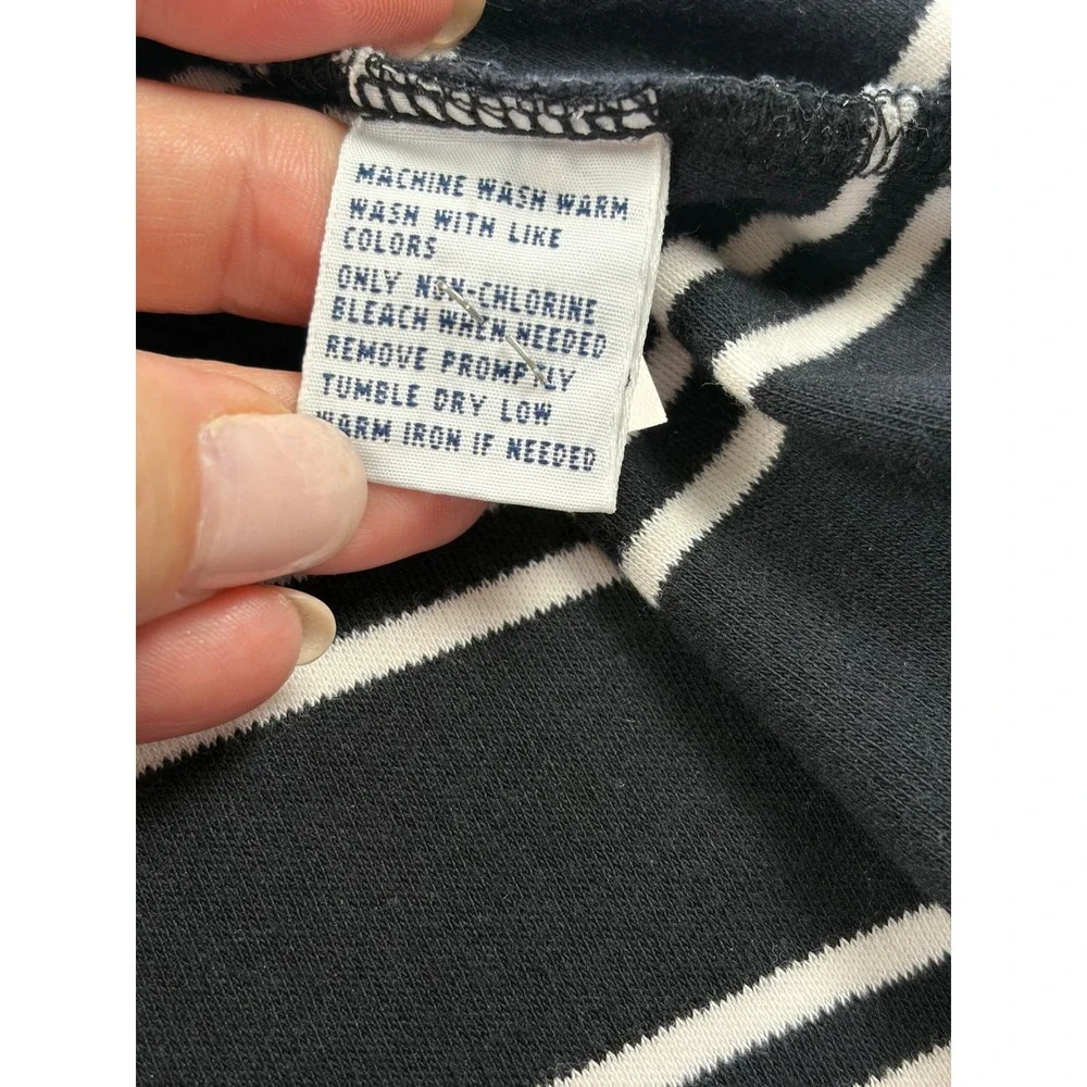Polo Ralph Lauren Mens XL Navy Blue White Striped Short Sleeve Polo Shirt Cotton